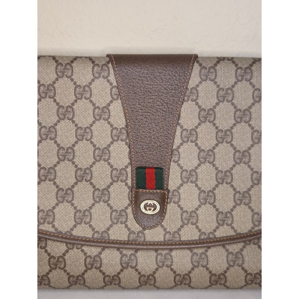 SOLD Gucci GG Supreme Clutch Bag Envelope Pouch Ophidia Vintage Monogram - Picture 3 of 16